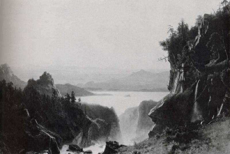 Albert Bierstadt Island Lake,Wind River Range oil painting picture
